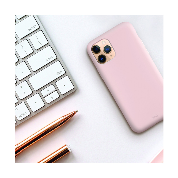 قاب آیفون 11Pro یونیک مدل Lino Hue Uniq Lino Hue Misty Rose iPhone 11 Pro Case